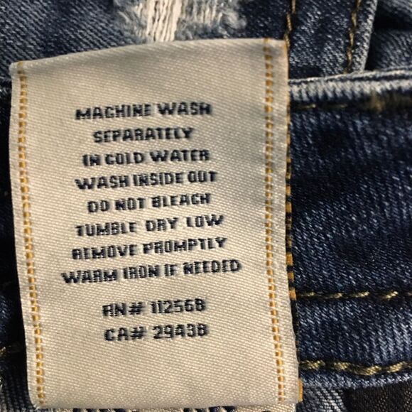 Avenue "Skinny" Blue Distressed Size Jeans Size 24A - Picture 4 of 15